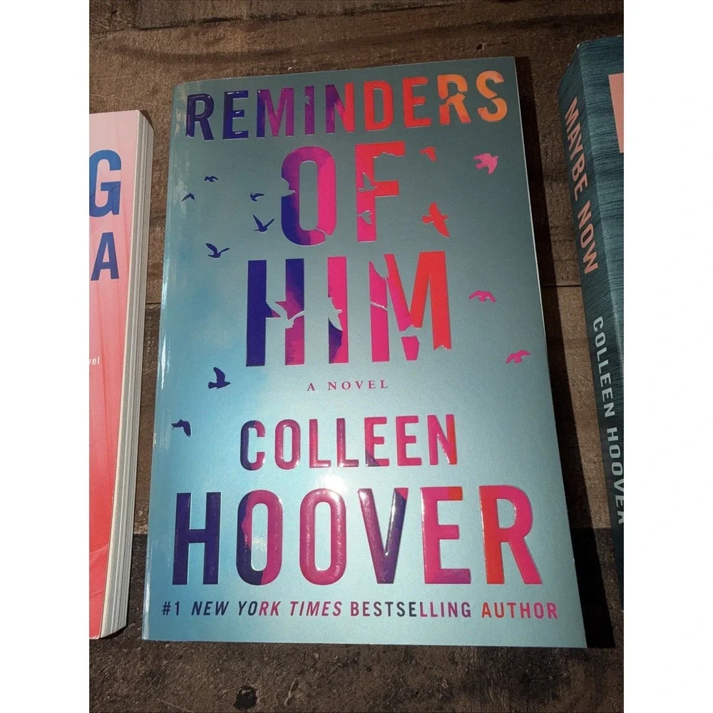 Colleen Hoover 3 Book Lot Finding Cinderella Reminders of Him Maybe Now PB Good